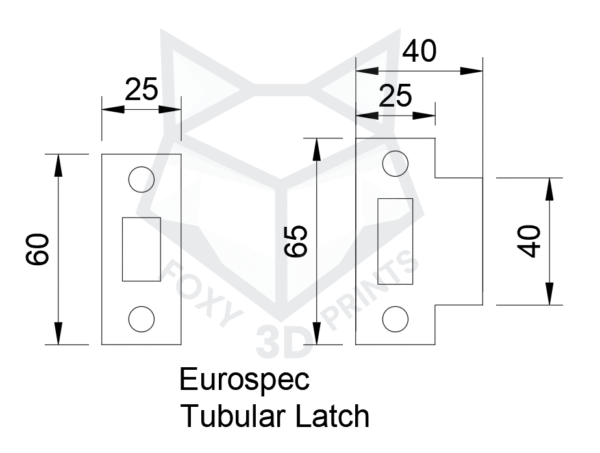 Eurospec Heavy Sprung Tubular Latch Faceplate Jig Router Template Kit for 35/40/44 Door and Frame