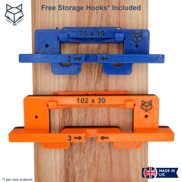 76mm (3 inch) and 102mm (4 inch) Hinge Jigs for Door and Door Frame
