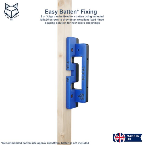 76mm (3 inch) and 102mm (4 inch) Hinge Jigs for Door and Door Frame