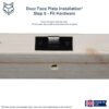 ERA Tubular Latch Faceplate Jig Router Template Kit for 35/40/44 Door and Frame