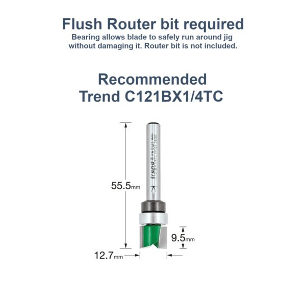 76mm (3") + 102mm (4") Hinge Jig Router Template for Door and Door Frame
